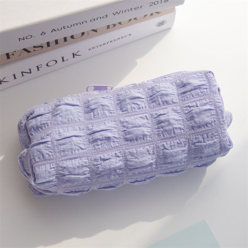 Wholesale Large Capacity Puff Polyester Pencil Case